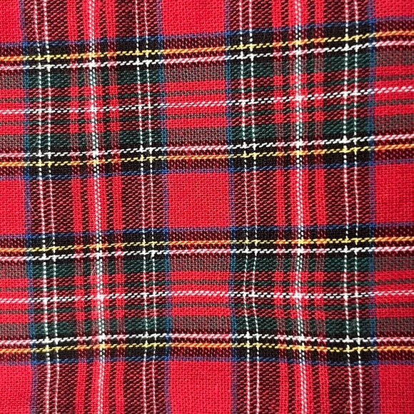 KING FLAT Tommy Hilfiger Royal Arms Crest Plaid Chambray Top Sheet Vintage - Picture 5 of 10